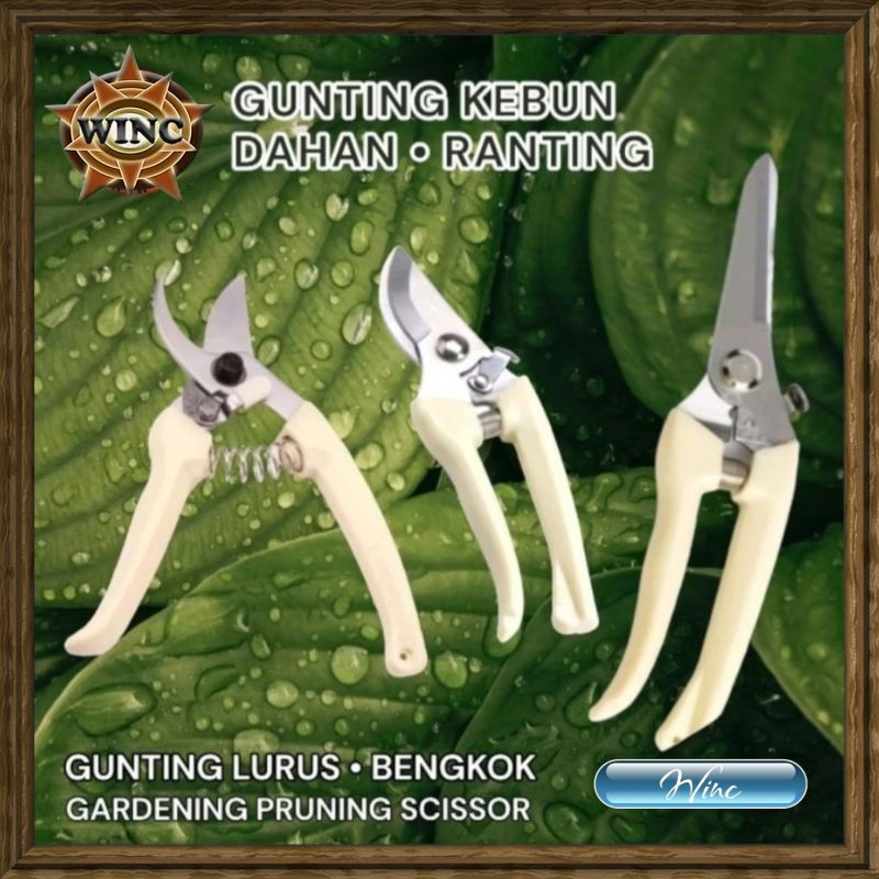 Gunting Kebun Dahan Ranting Gunting Lurus Bengkok