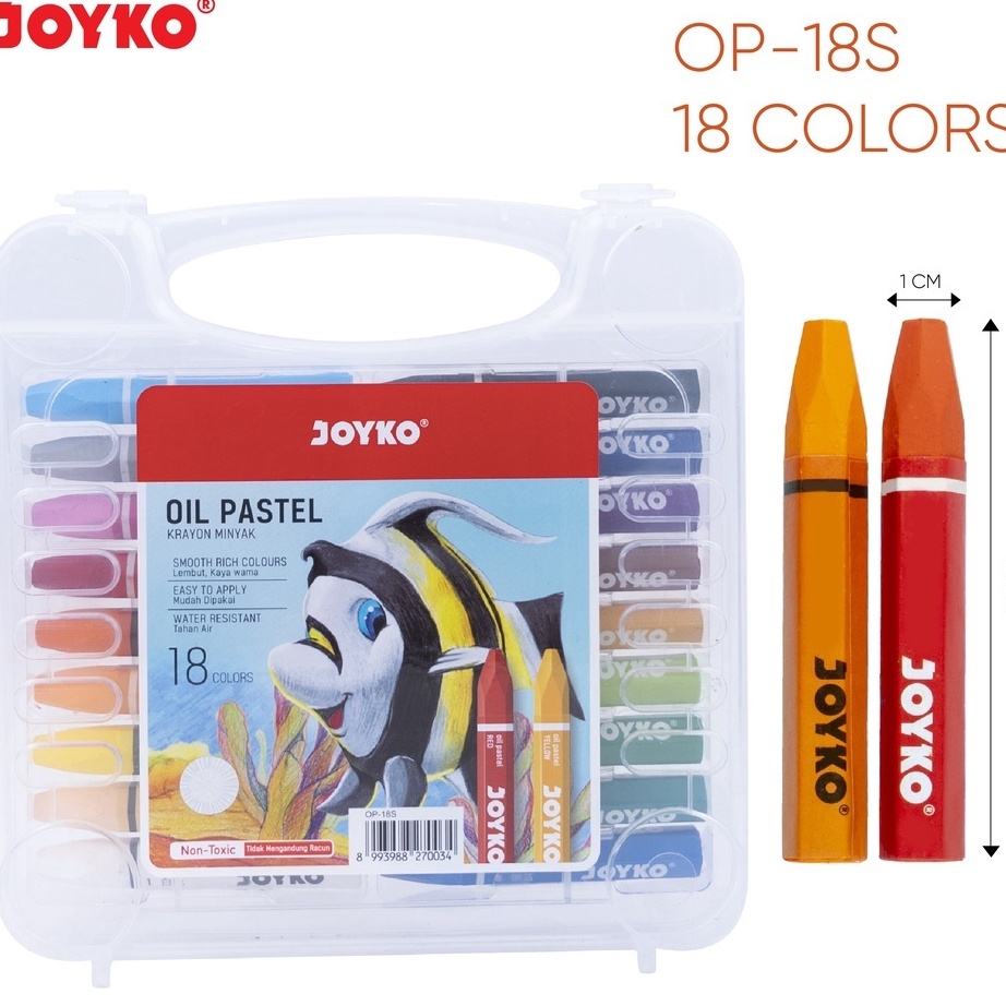 

FG2 1 Pack JOYKO OIL PASTEL CRAYON 18 WARNA OP18S