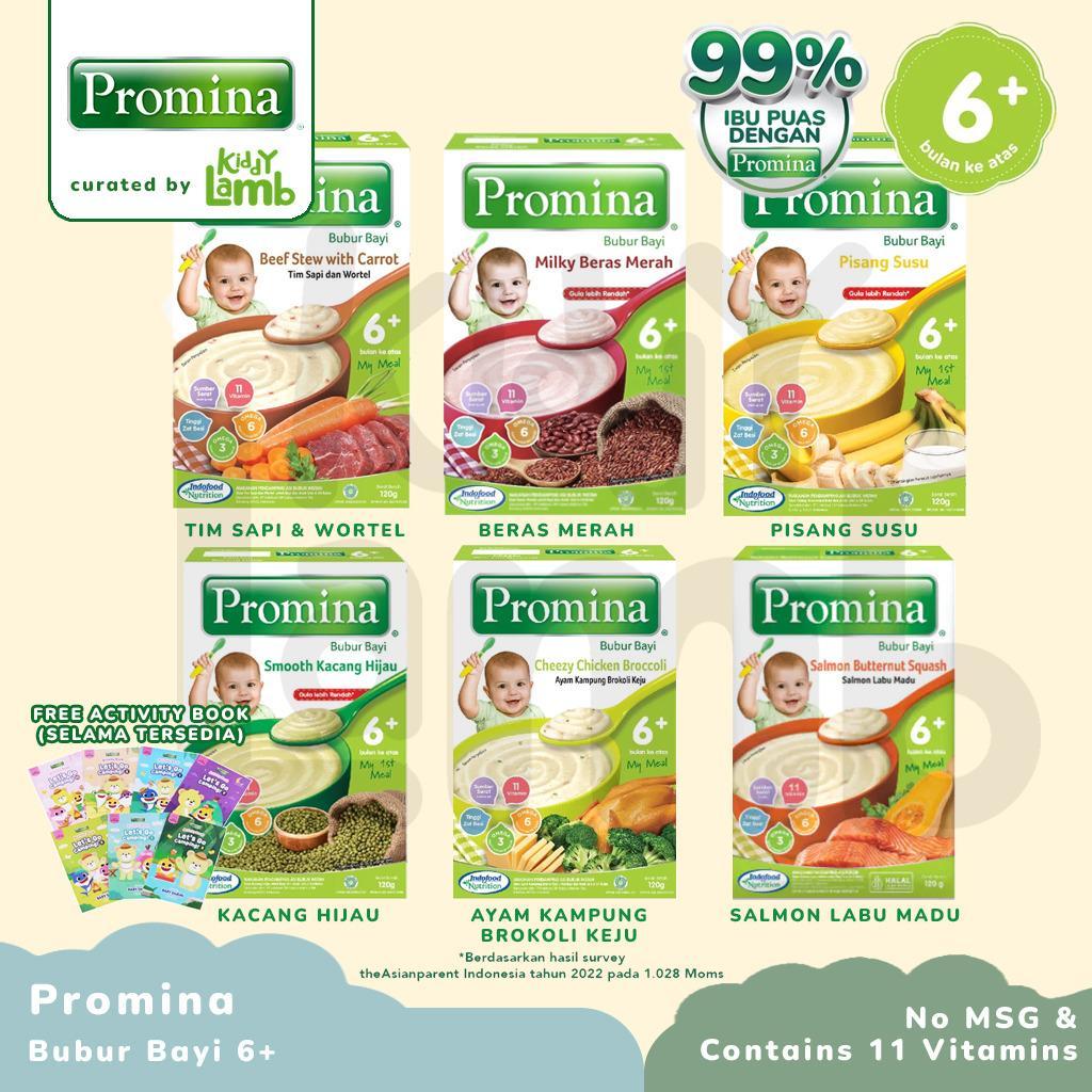 Promina Bubur Tim 6+ / Bubur MPASI Snack Cemilan Camilan Sehat Bergizi Makanan Baby Food Anti GTM / 