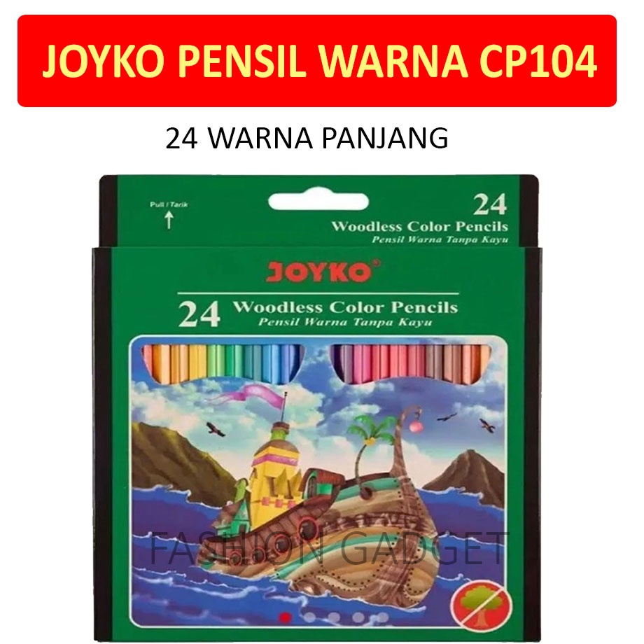 

HJ6 Joyko Pensil Warna Joyko 24 Warna Panjang 14 Woodless Colour Pencils Color Pencil Alat Tulis Mewarnai Pinsil Warna Perlengkapan Sekolah