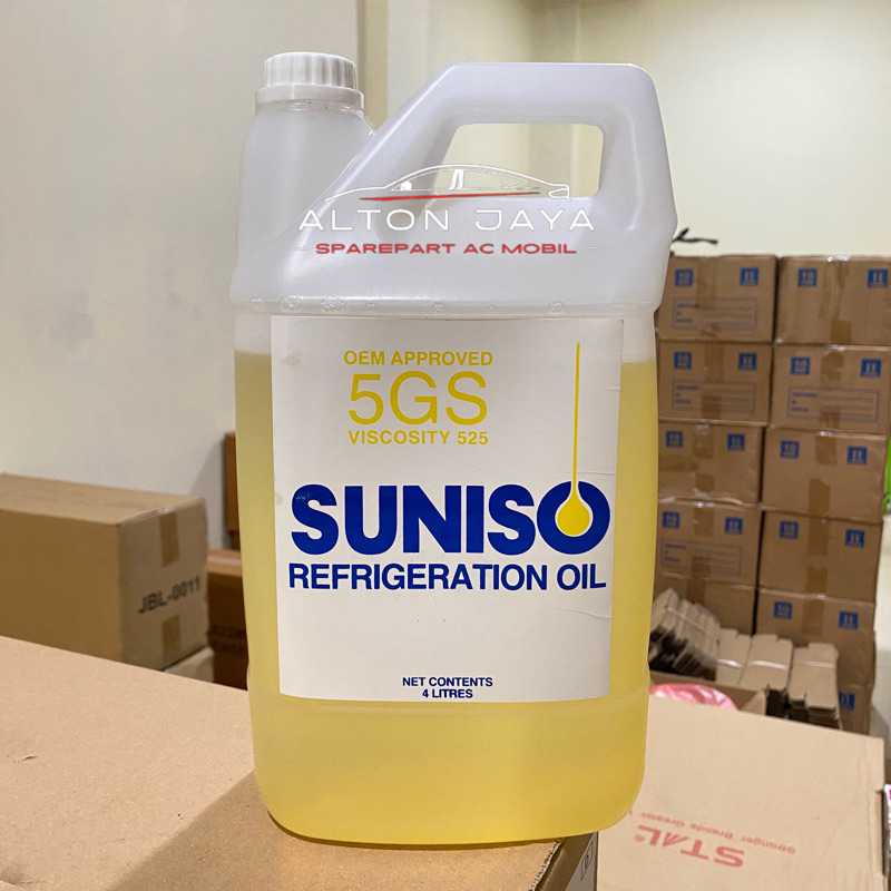 OLI KOMPRESOR AC MOBIL SUNISO 5GS 4 LITER OLI SUNISO 5 GS 4 LITER
