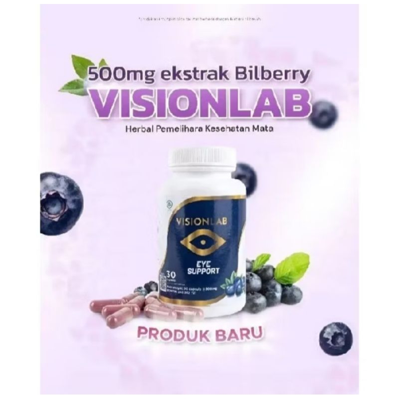 Visionlab Eye Support Herbal Pemelihara Kesehatan Mata New Product PT.BEST