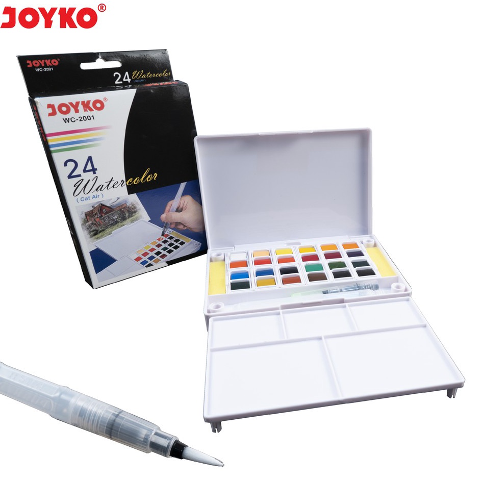 

Tawaran Watercolor Cat Air Joyko WC21 24 Colors Warna