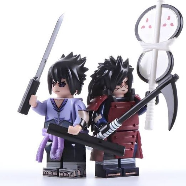 Pasti Keren  Mainan action figure naruto anime figur mini uchiha itachi sasuke kakashi madara hashir