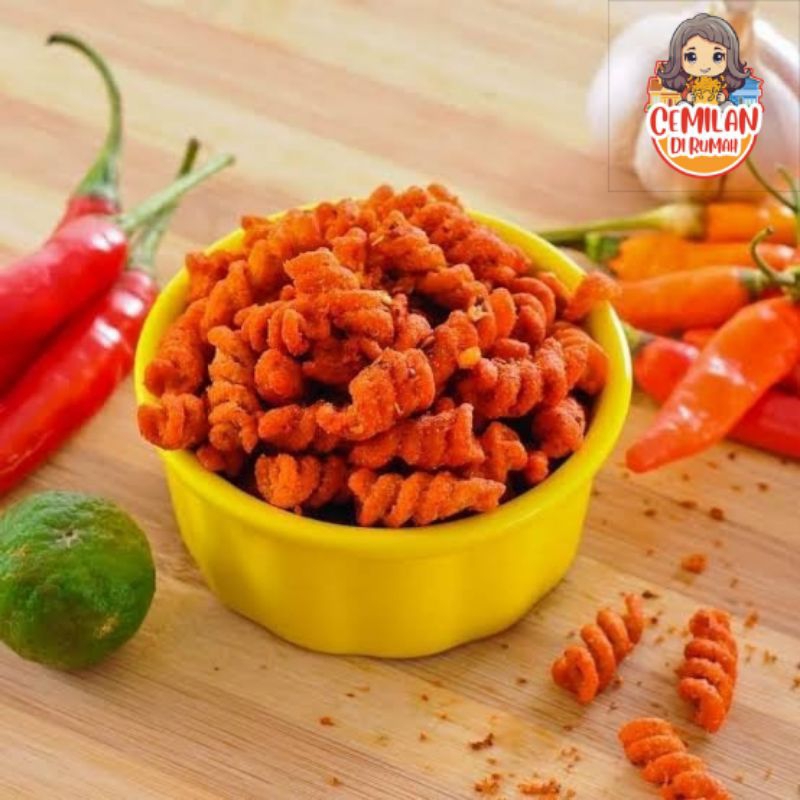 

Makaroni Spiral Pedas 200 gram