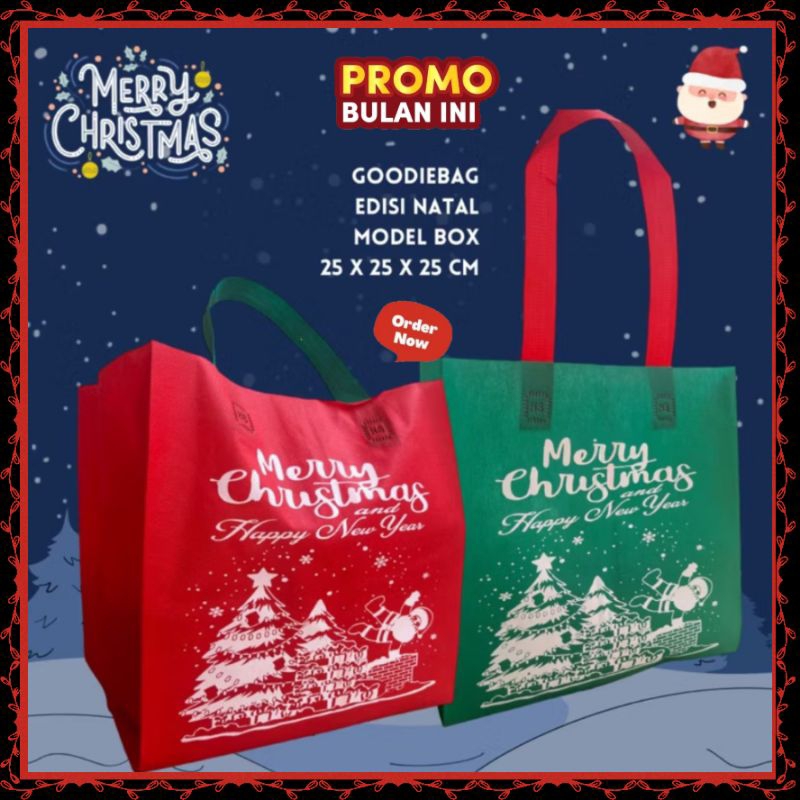 

Goodie Bag Natal & Tahun Baru Warna Merah & Hijau(Uk: 25x35, 30x40 & Box 25x25)