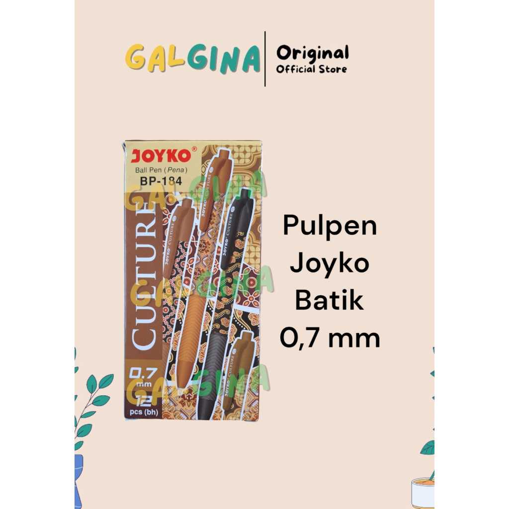 

Joyko Ball Pen BP - 184 tebal 0,7 mm warna hitam edisi culture