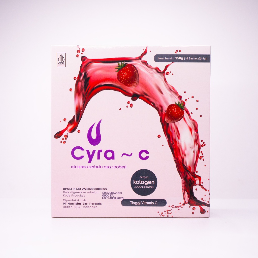 

As Salamah - Cyra-c Minuman Kolagen Rasa Stroberi 150 Gram