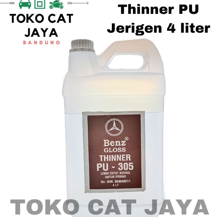 

Khusus THINNER PU BENZ GLOSS 4 Liter Pengencer cat Penghapus Cat Tiner 35