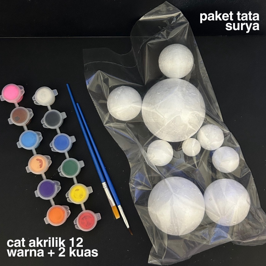 

HJ6 BOLA GABUS TATA SURYA M CAT ACRYLIC 12 WARNA