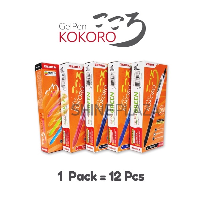

ART Q5I7 LUSINAN Pulpen Gel Kokoro 5mm Bolpen Pena Gel Warna Zebra 5 mm
