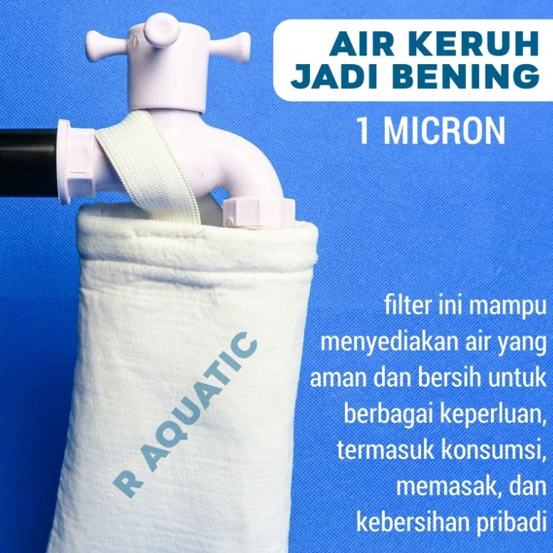 Langsung pesan filter air keran kain saringan penjernih air 1micron