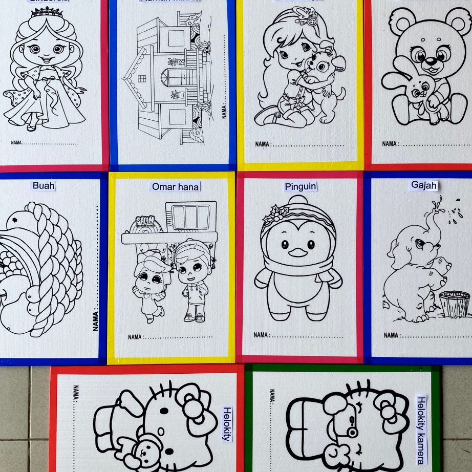 

HJ6 1 pcs ukuran 33x5 styrofoam lukis sterofoam mewarnai seterofoam steropom lukisan anak edukasi melukis styrofoam