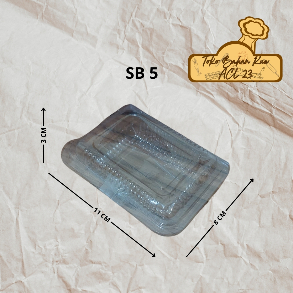 Mika SB 5/Mika Makanan/Mika Kue/Mika Bolu/Mika Plastik/Wadah Makanan/Mika Plastik Kue SB 5