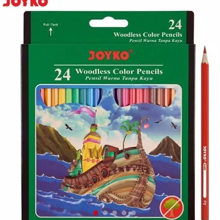 

Hot PAM Joyko Pensil Warna 24 Warna Panjang CP14