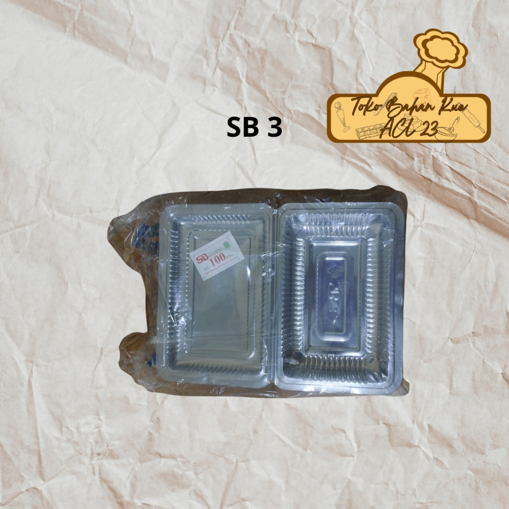 Mika SB 3/Mika Makanan/Mika Kue/Mika Bolu/Mika Plastik/Wadah Makanan/Mika Plastik Kue SB 3
