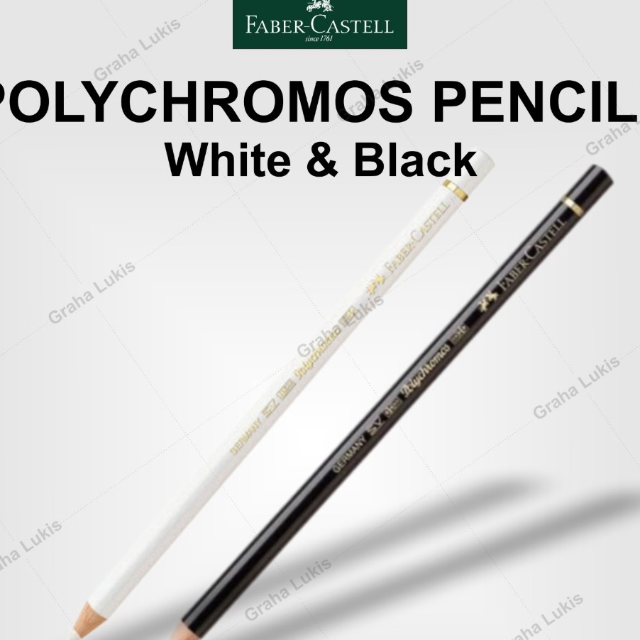 

KF7 FaberCastell Polychromos Pencils White Black SATUAN