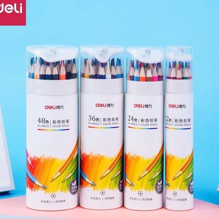 

KF7 Deli pensil warna 12243648 dengan serutan