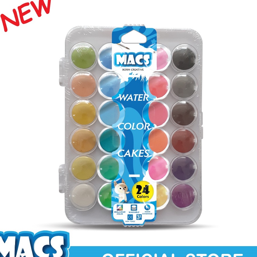 

Langka MACS Cat Air Water Color Cakes 24 Warna