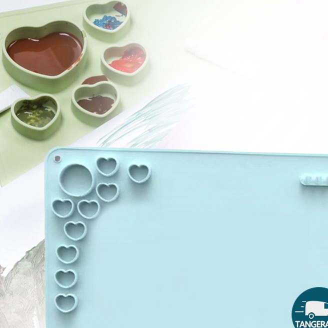 

FG2 Silicone Painting Mat Warna Biru Dan Merah Jambu Art Mat Untuk Lukisan Dan Penyesuaian Warna