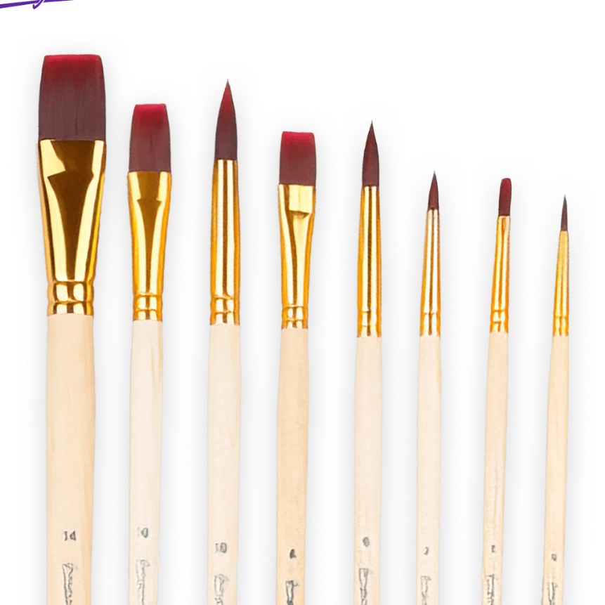 

KF7 Giorgione Paint Brush Set Kuas Lukis 8pcsset Seri log K7K8