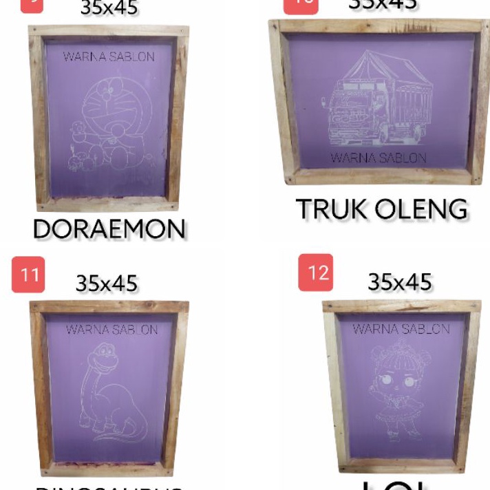 

Mega Screen Cetakan sablon sterofoam siap pakai 35 x 45