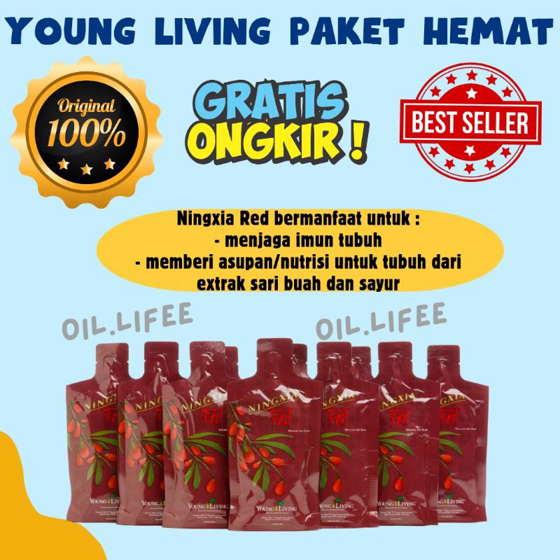 

NINGXIA RED POUCH MINUMAN SARI BUAH YOUNG LIVING 1 PACK ISI 7 SASET