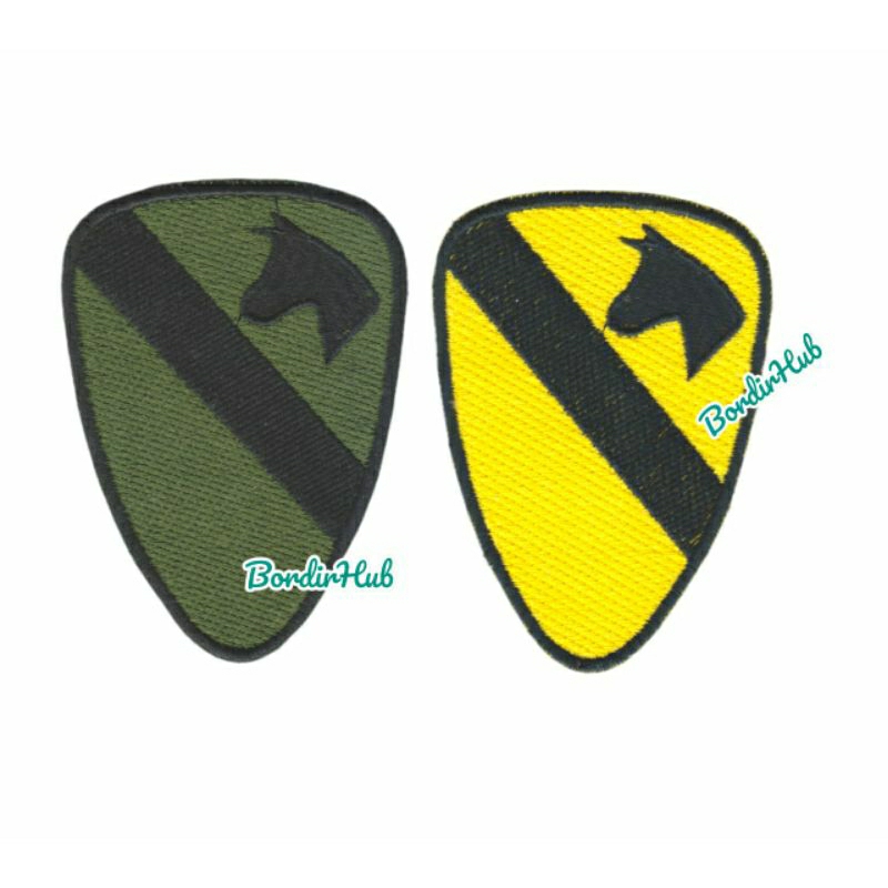 patch bordir cavalry us army logo emblem berkuda
