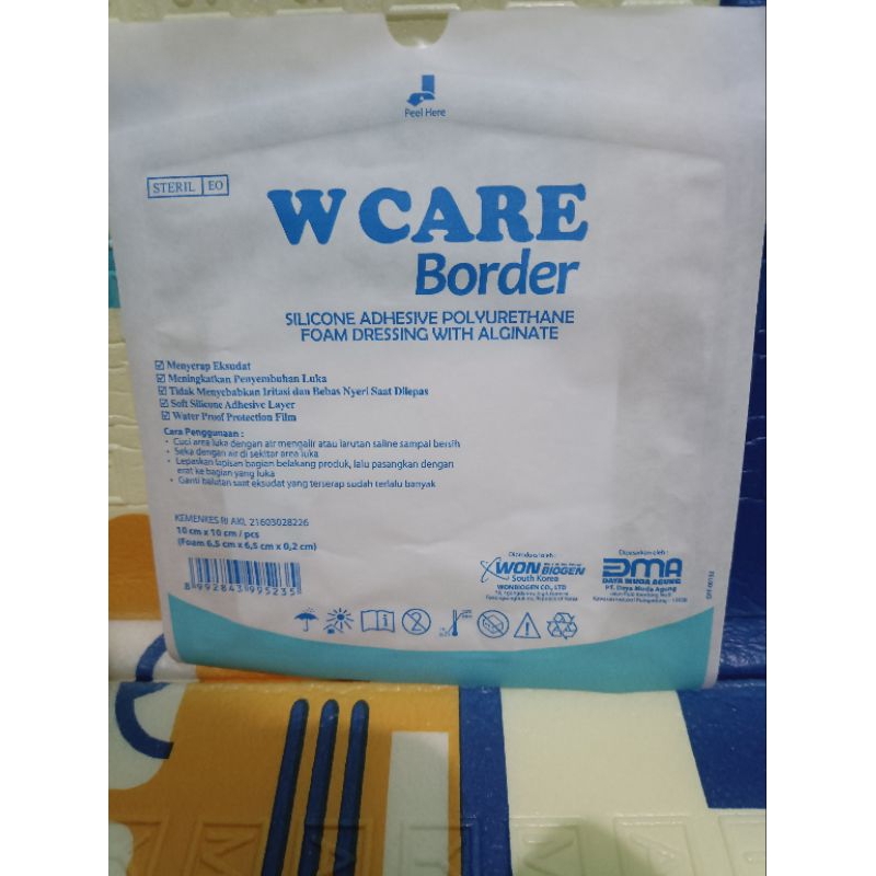 w care border Silicon adhesive 10cm x 10cm