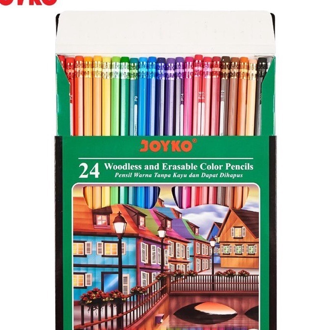 

KI3 BISA DIHAPUS Pensil Warna 24 Warna CP115 Joyko