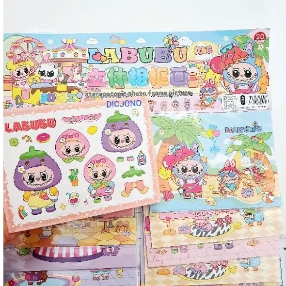 

Stiker Figura / Bingkai Foto Karakter Labubu ( Stereoscopic Photo Frame Picture )