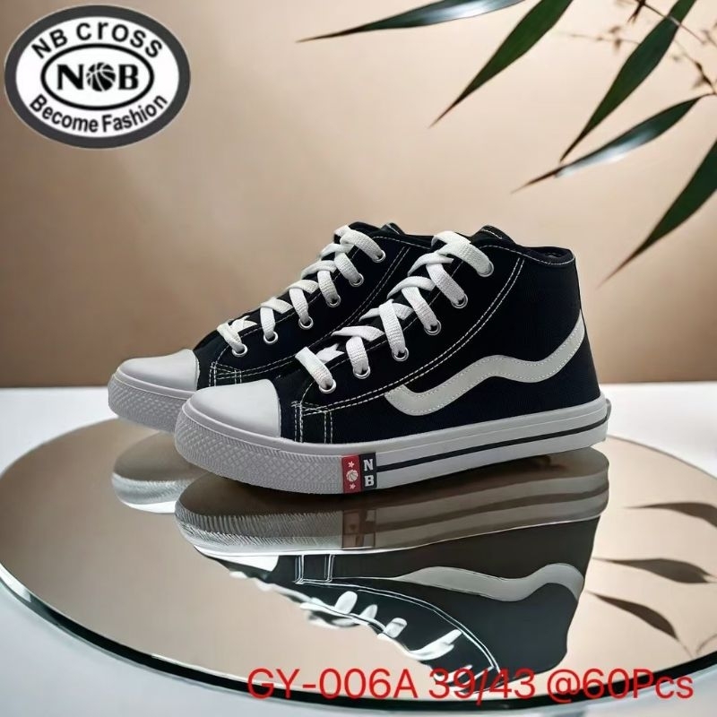 sepatu sekolah Nb terbaru model vans tali boot  sepatu sekolah terbaru SD. SMP. SMA. boot list putih