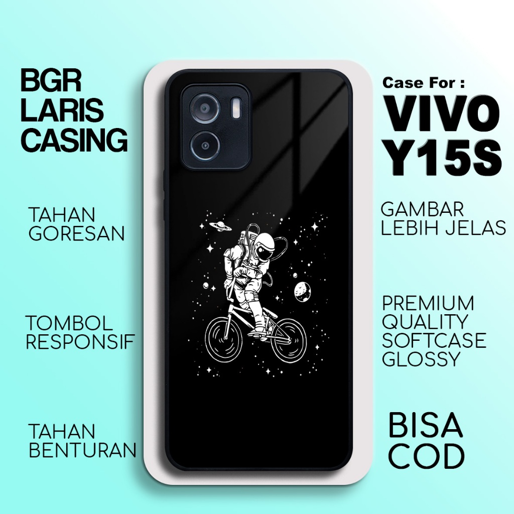 Case Vivo Y15s Terbaru Hardcase Softcase Glossy Terlaris Astronot Baru Casing Vivo Y15s Termurah