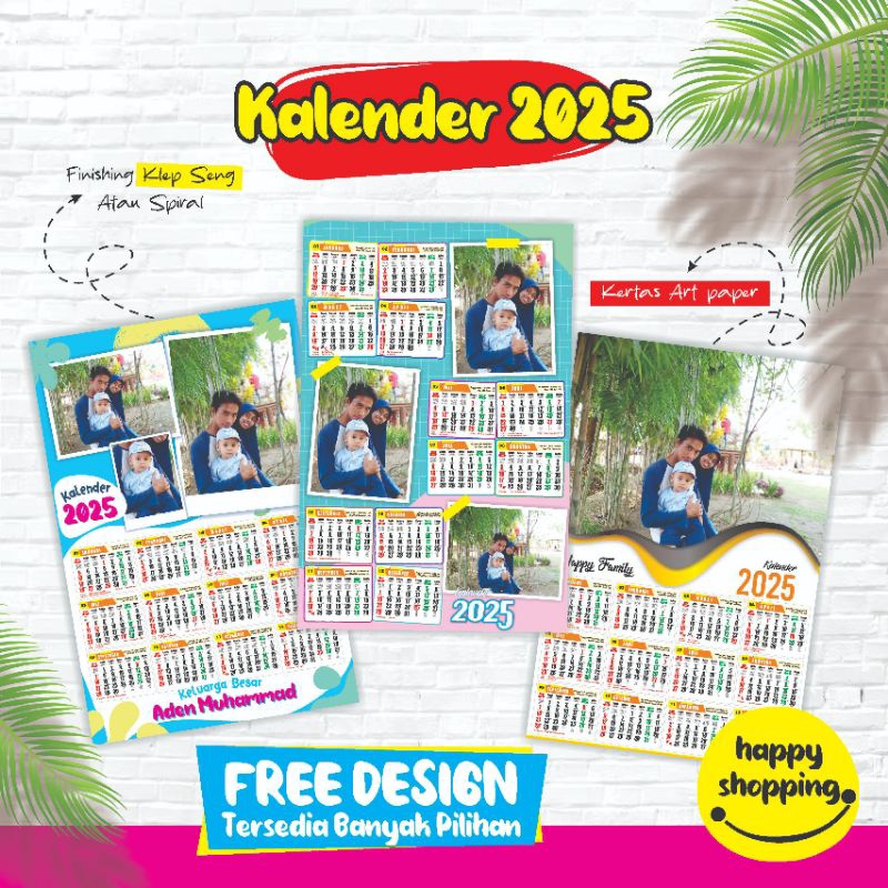

KALENDER CUSTOM FOTO 2025 plus Klep Seng
