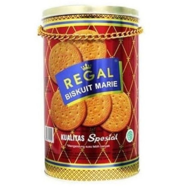 

REGAL MARIE BISCUIT KALENG 550 GR / 1 KG GR ORIGINAL EXP DECEMBER 2025