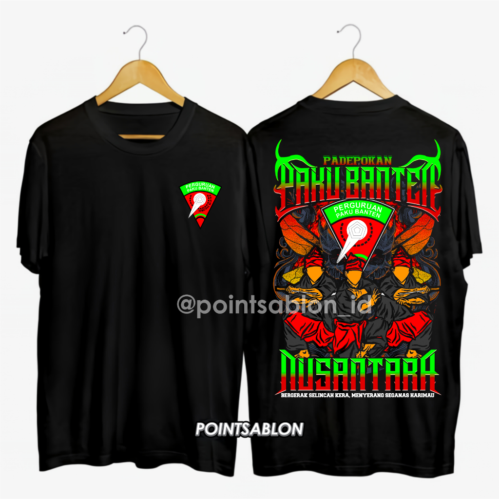 Kaos Perguruan Paku Banten Kaos Pencak Silat Paku Banten Kualitas Distro Bahan Premium