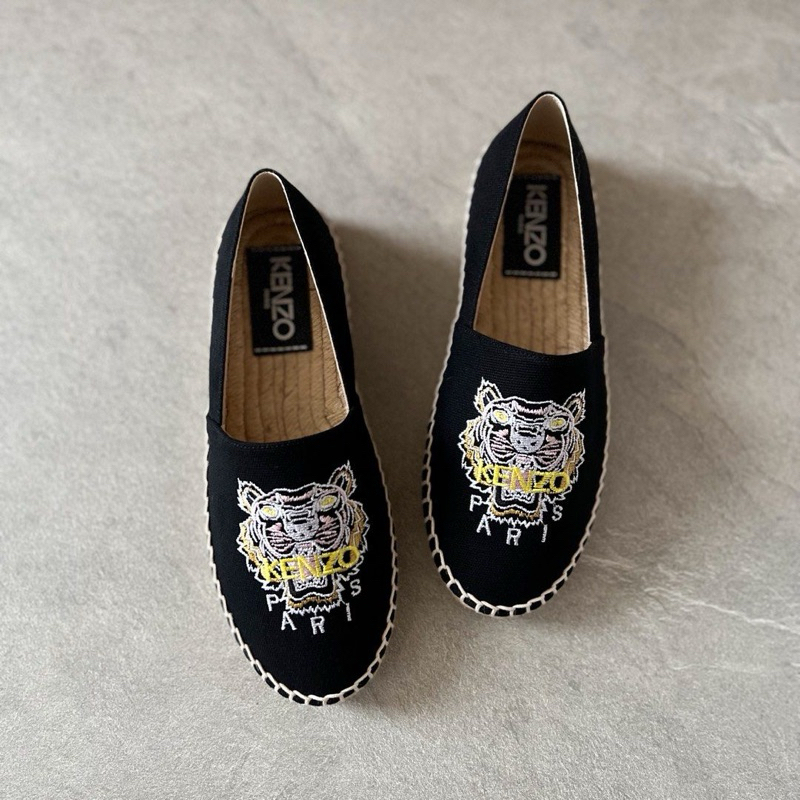 Kenzo Espadrille Shoes Bordir - Black