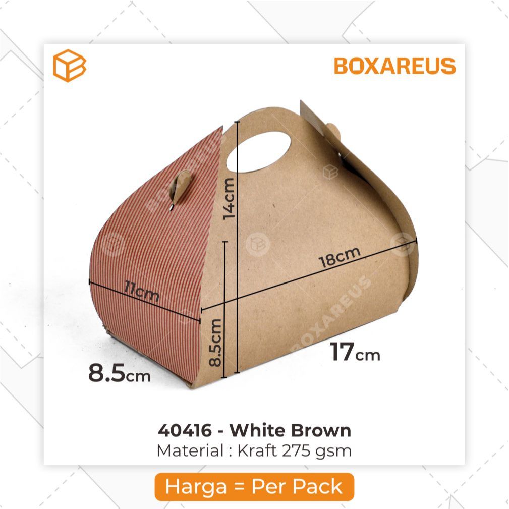 

Dus Kue Box Kue Cake Box Gift Box Kado Souvenir Box | 40416 BROWN