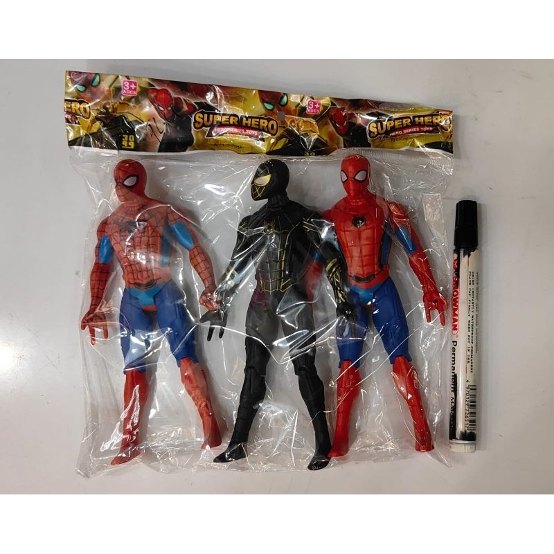 ROBOT SUPER HERO SPIDERMAN PAJANGAN SPIDERMAN 3pc SPIDERMAN SET FIGURE