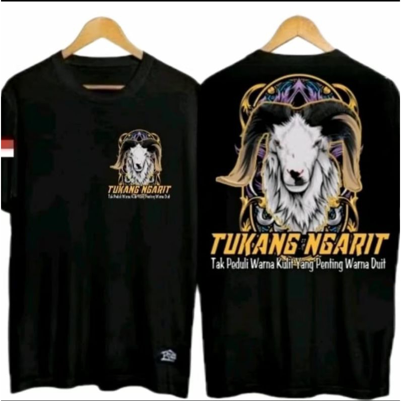 KAOS TUKANG NGARIT DOMBA MOTIF KEPALA KAMBING