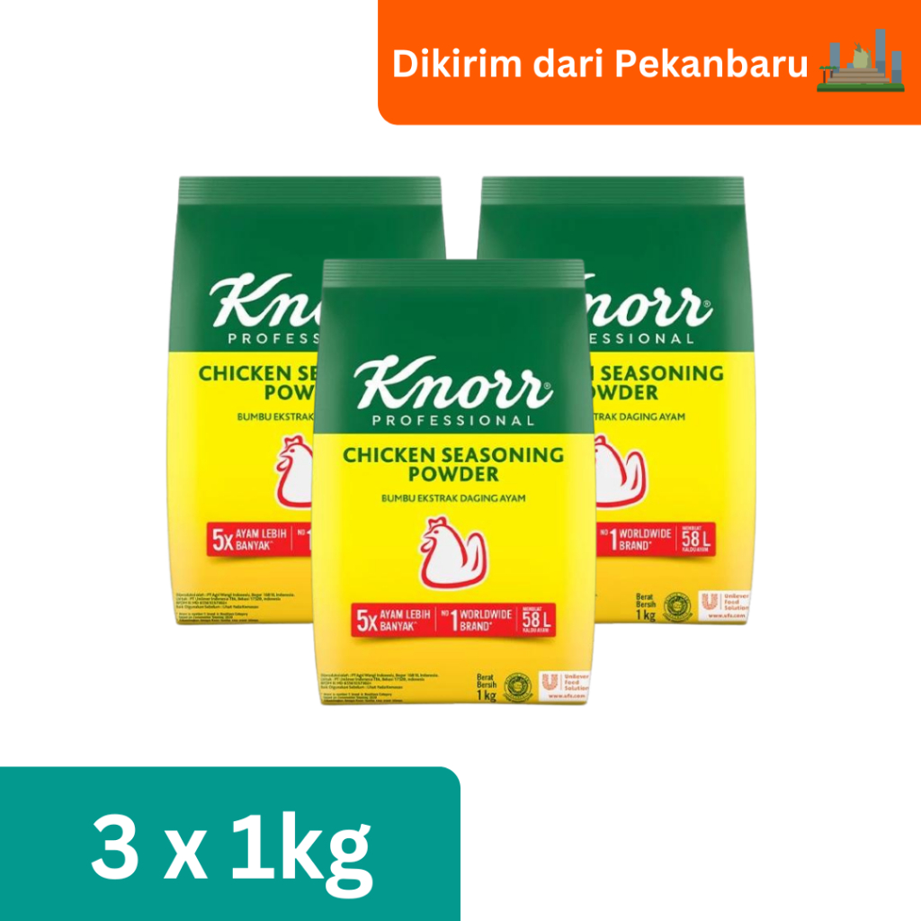 

Knorr Bumbu Rasa Ayam Refill 1Kg - 3 Pouch [Kirim dari Pekanbaru]