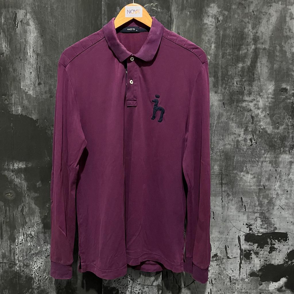 Kaos Polo Longsleeve - HAZZYS Purple Edition