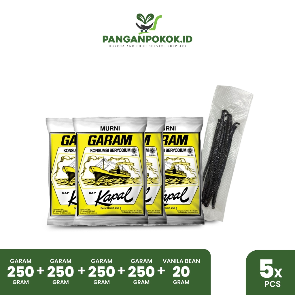 

Bundling Garam 250 Gram (4 pcs) + Vanilla Bean Grade A 20 Gram