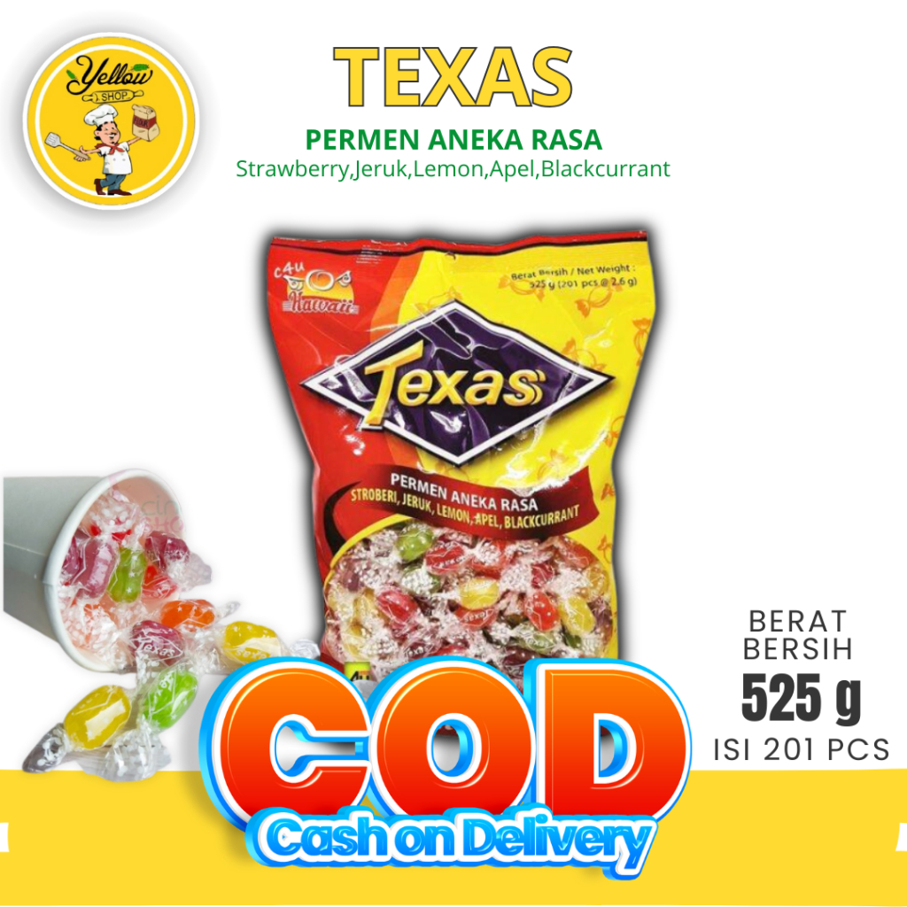 

PERMEN TEXAS 525GR ISI 201PCS / PERMEN ANEKA RASA