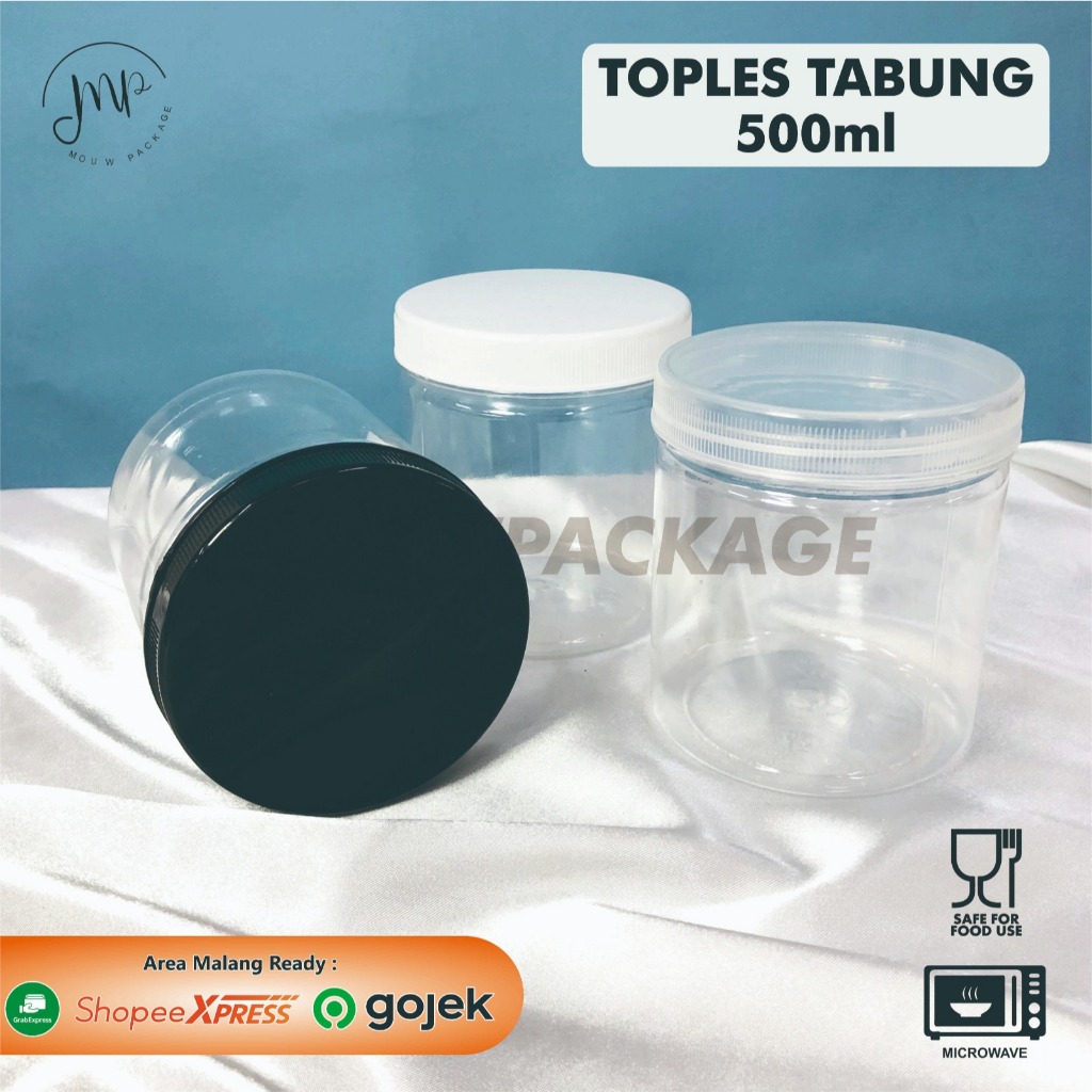 TOPLES TABUNG 300 ML 500 ML / TOPLES KUE KERING COOKIES HAMPERS / TOPLES JAR PLASTIK