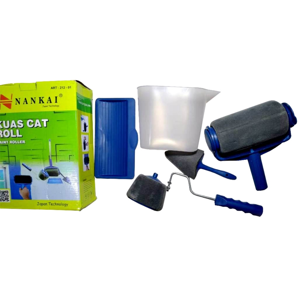 Kuas Cat Roller Set Nankai / Kuas Roll Cat 6 in 1 Nankai
