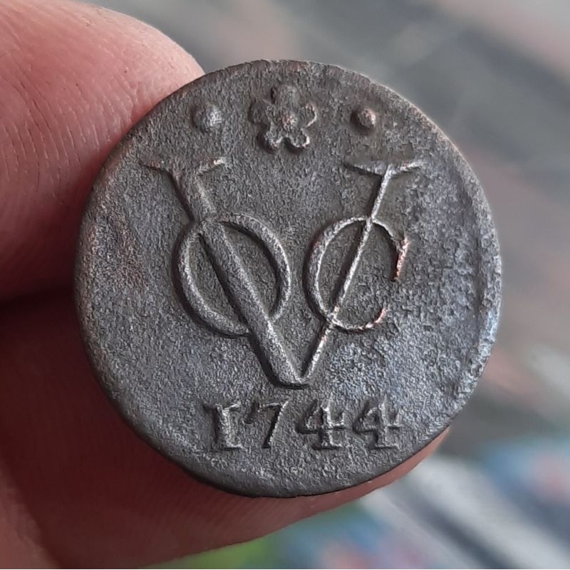 KS113 Koin Voc 1 duit Holland 1744