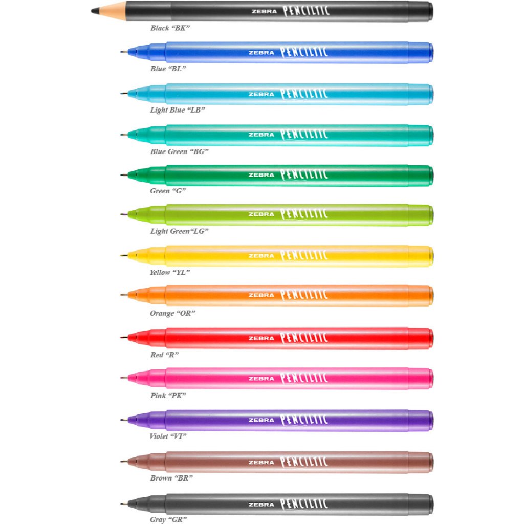 

ZEBRA BALLPOINT PENCIL TIC 0.4MM WARNA HITAM-MERAH-BIRU-BIRU MUDA-HIJAU-UNGU-ORANGE