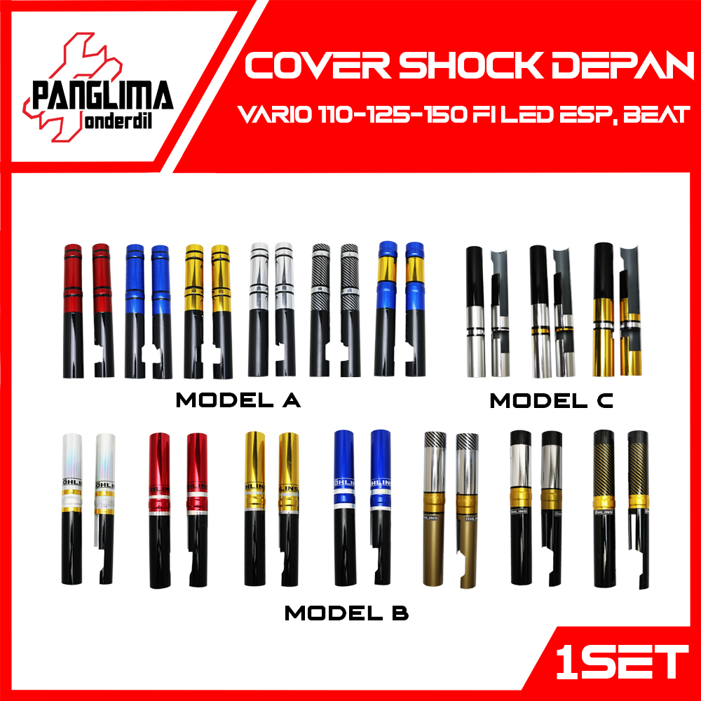 Cover Shock Depan Vario 110-125-150 FI LED Esp & Beat Lama-Karbu-FI-F1-New-eSP-Pop-Street & Scoopy &