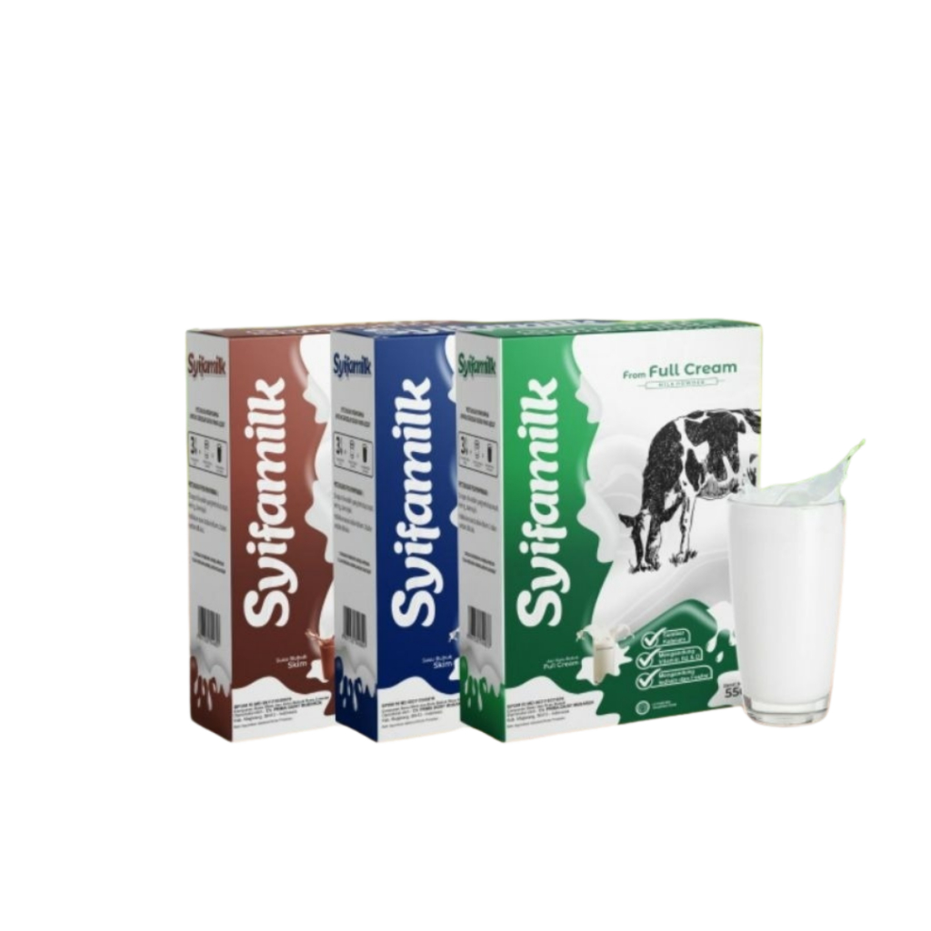 

Syifamilk - Susu Bubuk Full Cream vanila,coklat,